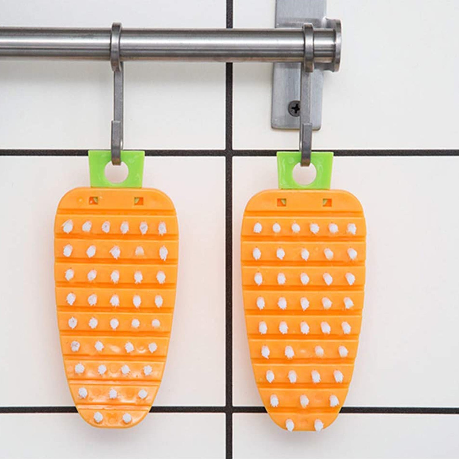 2950 Vegetable Scrubbing Brush, Vegetable Scrubber Non‑Toxic Fruit Brush Carrot Shape Vegetable Brush for Potato for Vegetable DeoDap 2950 Vegetable Scrubbing Brush, Vegetable Scrubber Non‑Toxic Fruit Brush Carrot Shape Vegetable Brush for Potato for Vegetable DeoDap